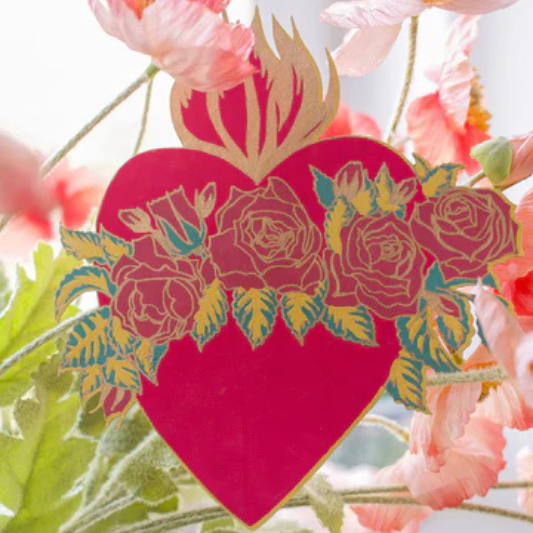 East End Press: Flaming Heart Greeting Card