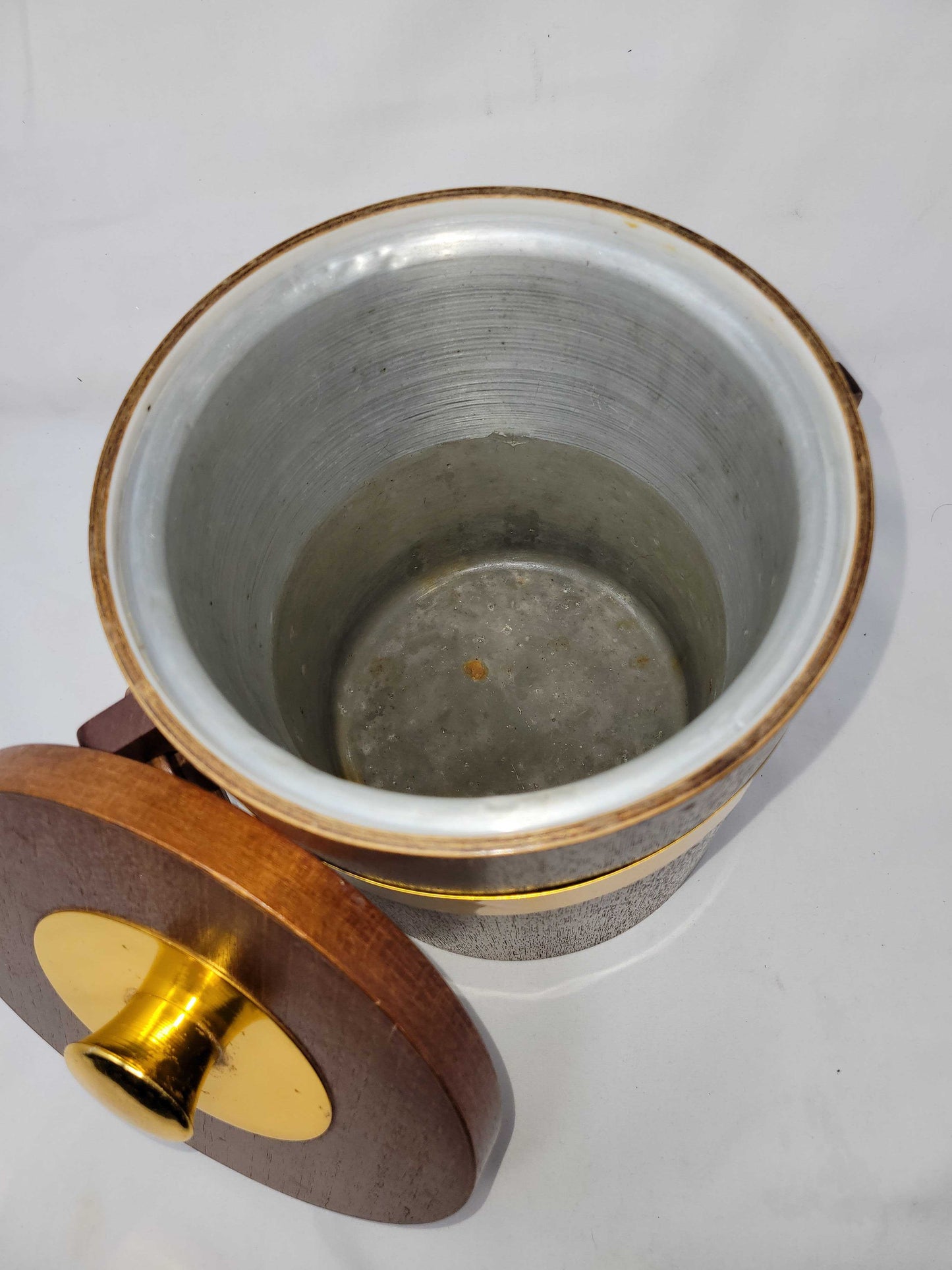 Teak 1980s ice bucket