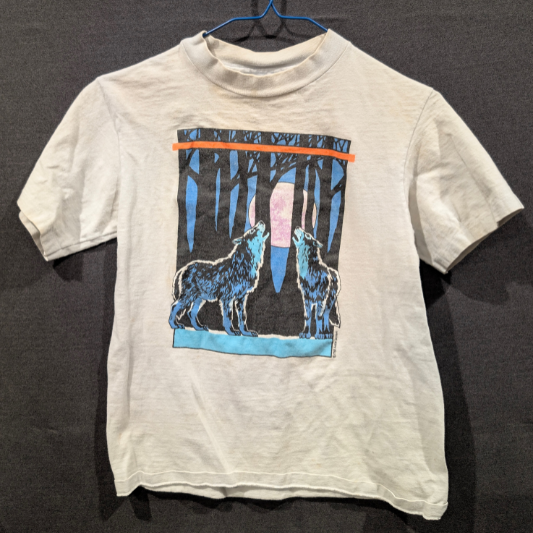 Vintage Mens 90's 2 Wolf Moon Graphic Tee