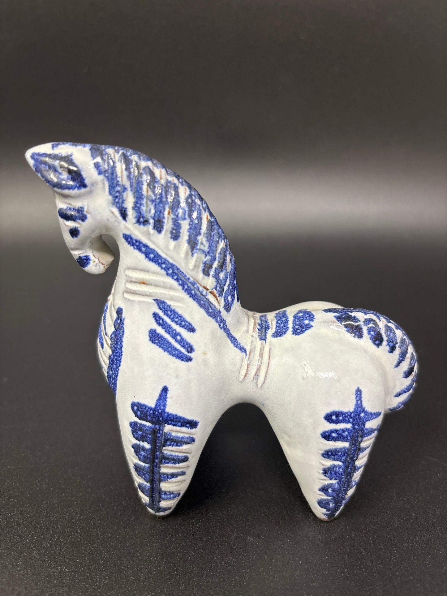 Ceramic Blue Horse