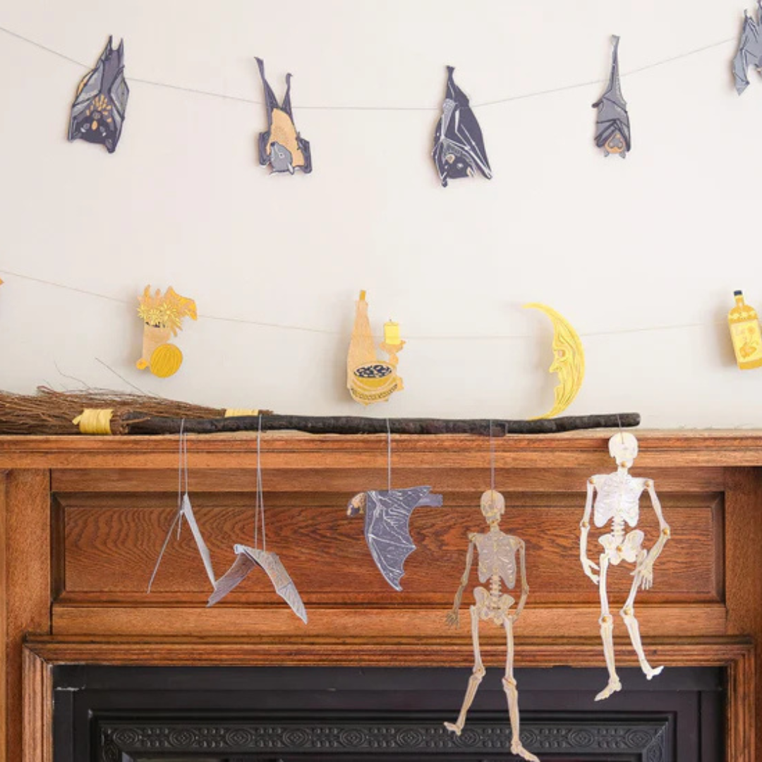 East End Press: Bats Paper Ornaments