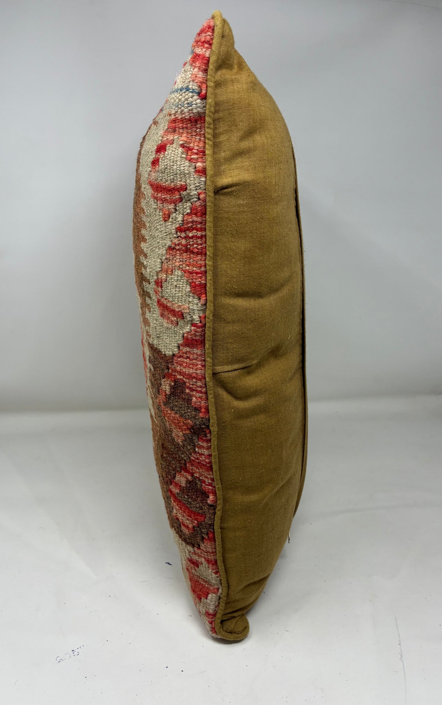 Kilim Pillow - Red, White, Blue