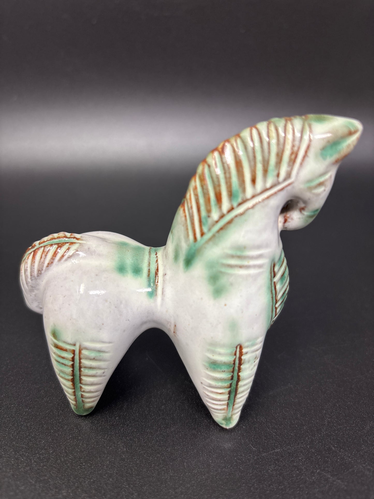 Ceramic Green Horse