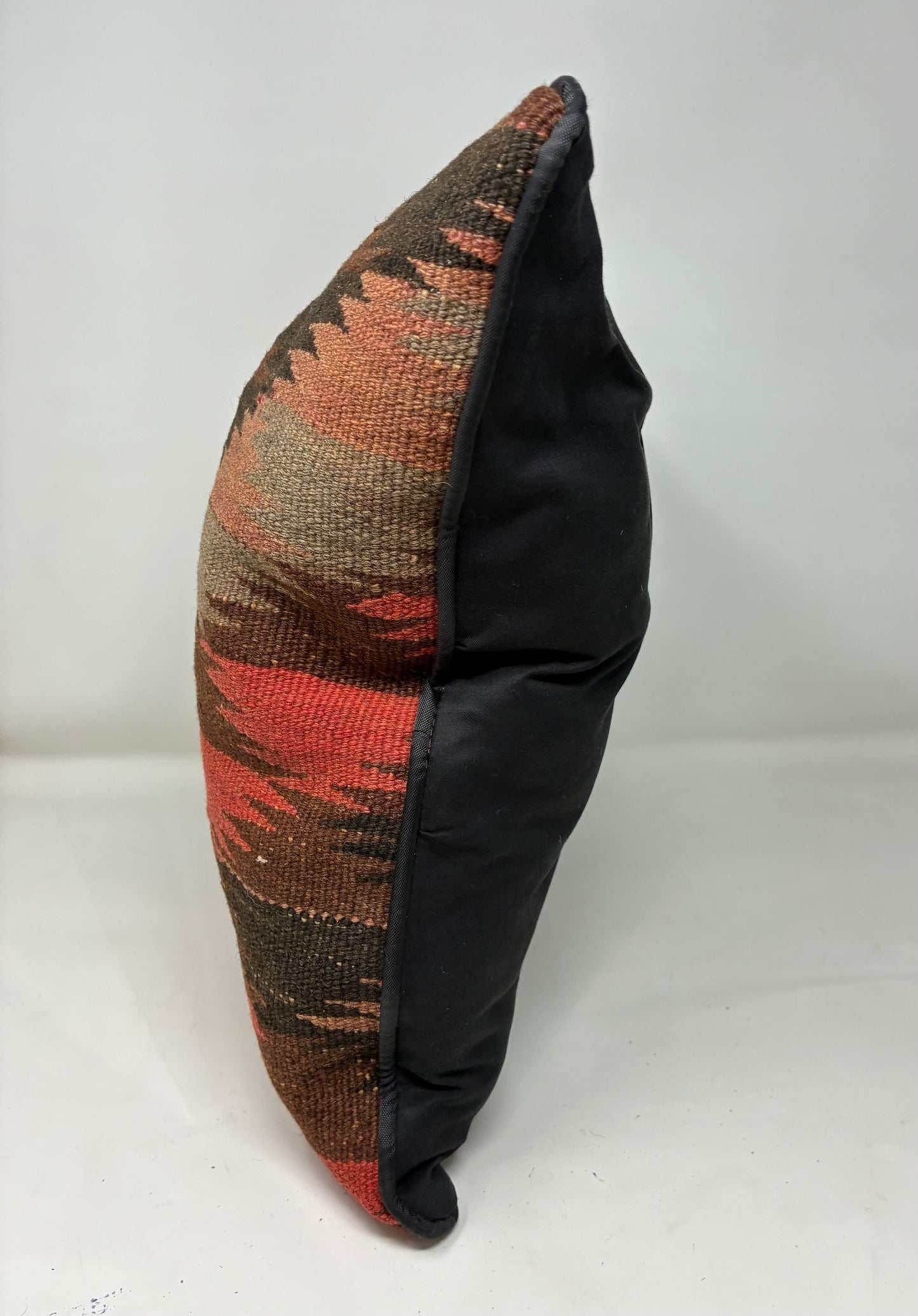 Kilim Pillow - Red, Brown, Black