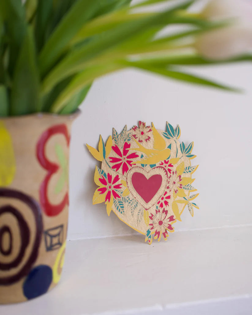 East End Press: Floral Heart Greeting Card
