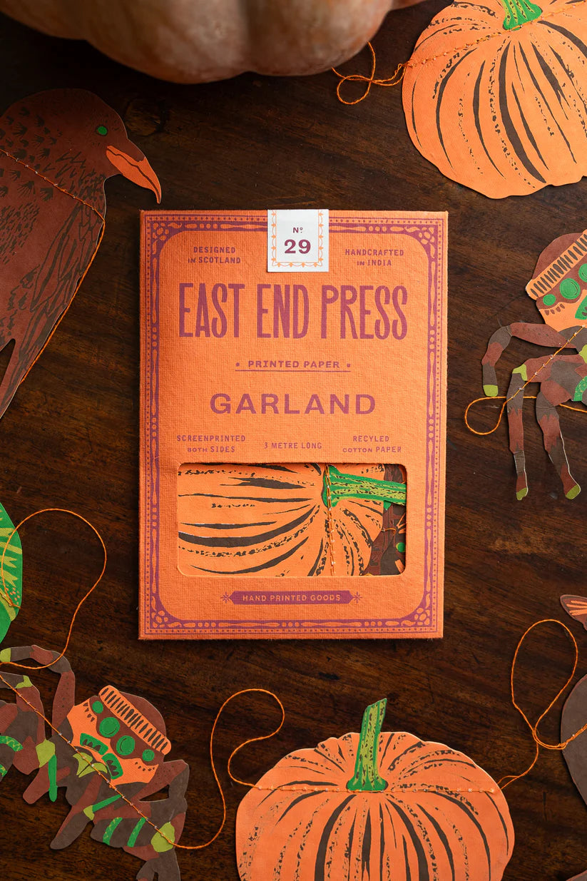 East End Press: Pumpkin Sewn Garland