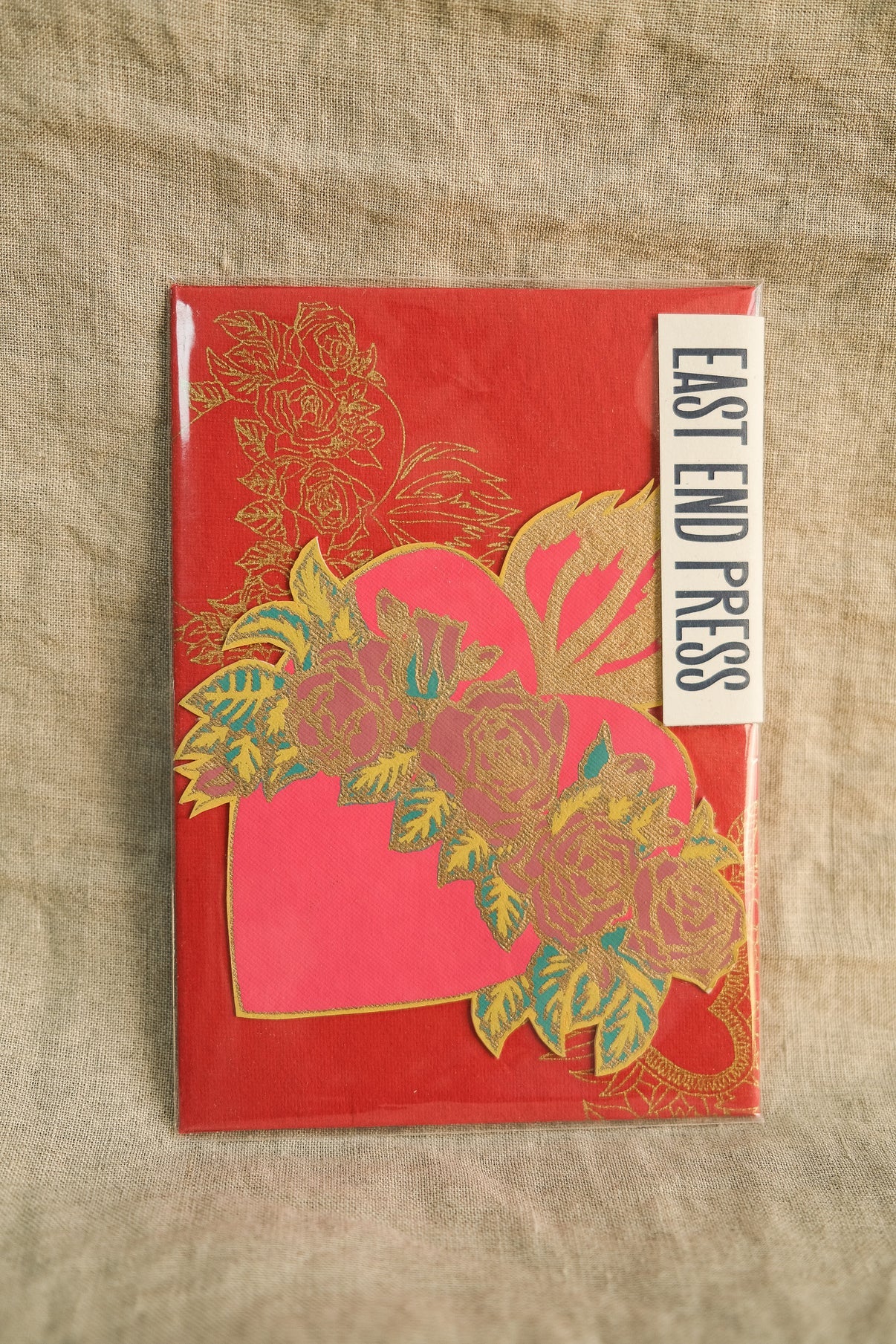 Flaming Heart Greeting Card by East End Press