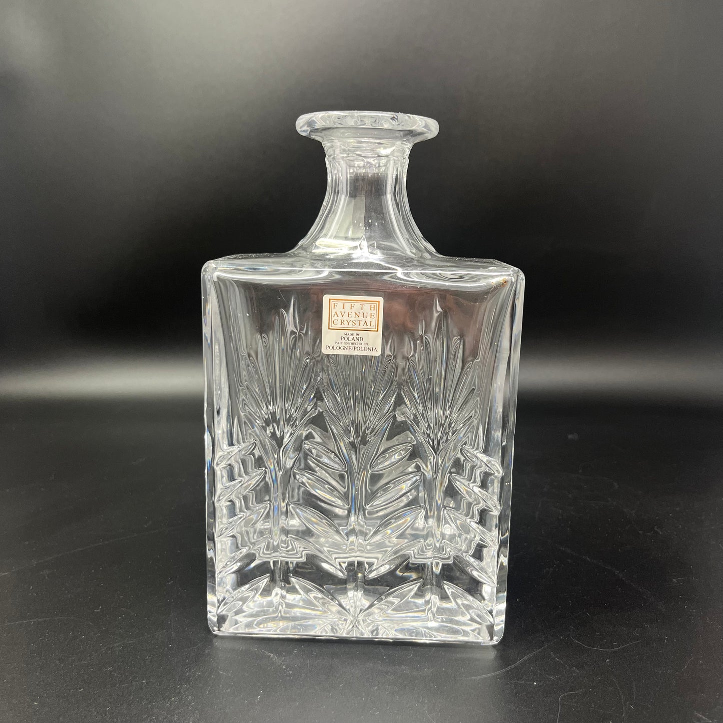 Fifth Avenue Rectangular Crystal Decanter