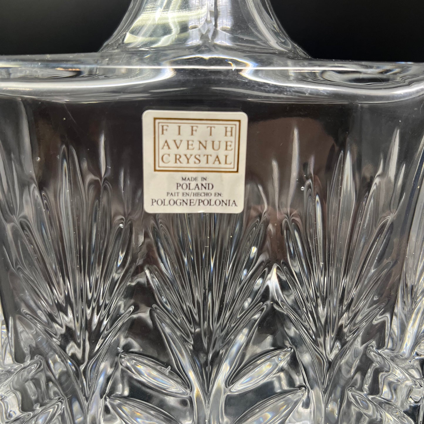 Fifth Avenue Rectangular Crystal Decanter