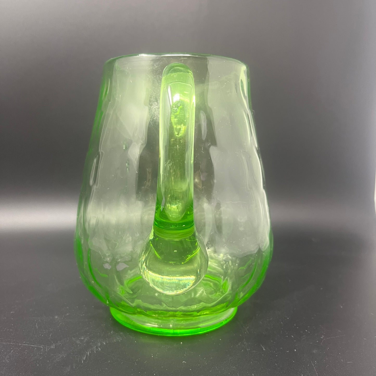 Uranium Striated Pitcher