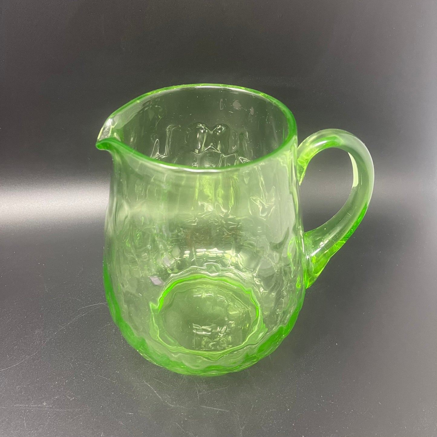 Uranium Striated Pitcher