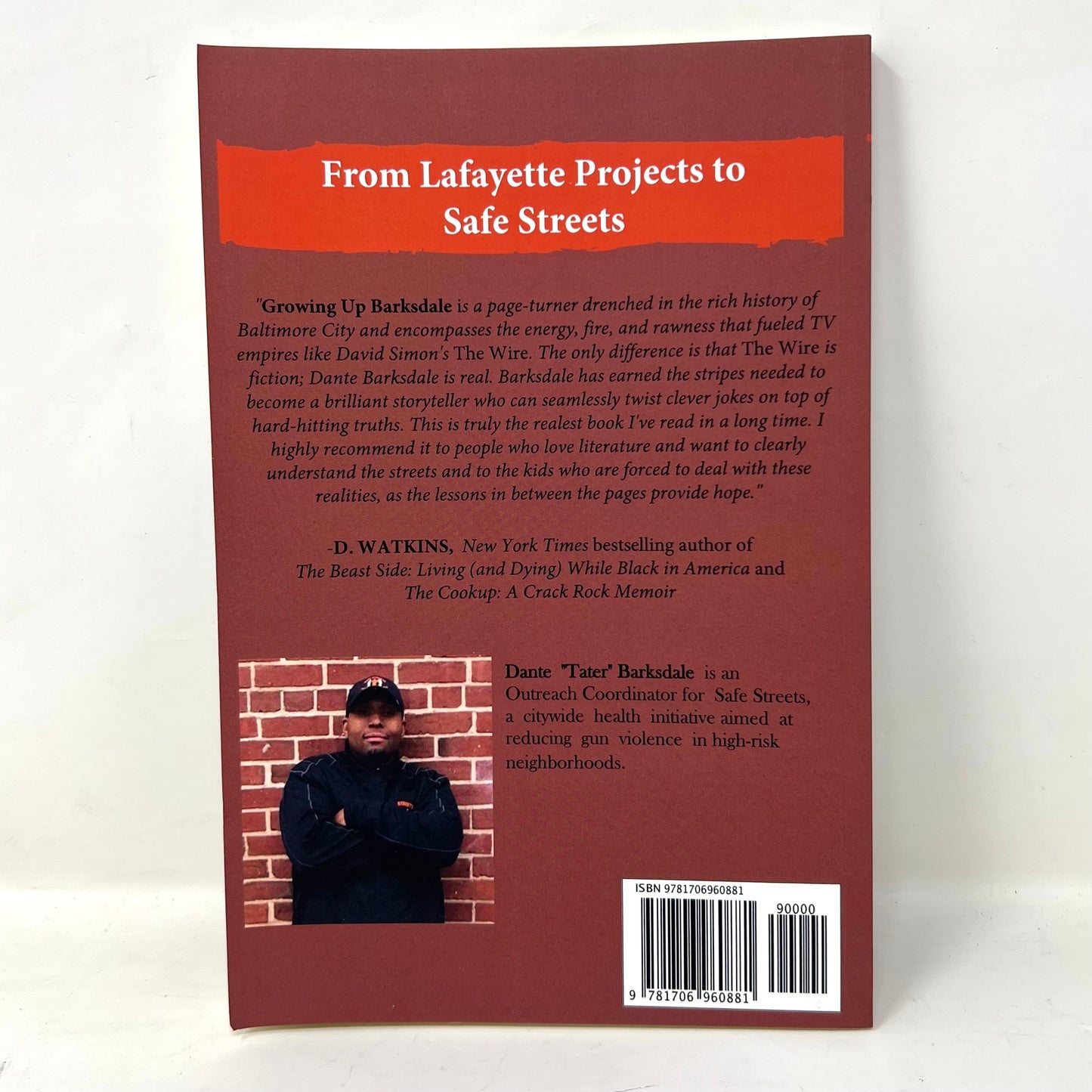 Growing Up Barksdale: A True Baltimore Story, Barksdale, Dante with Grace Kearney Book