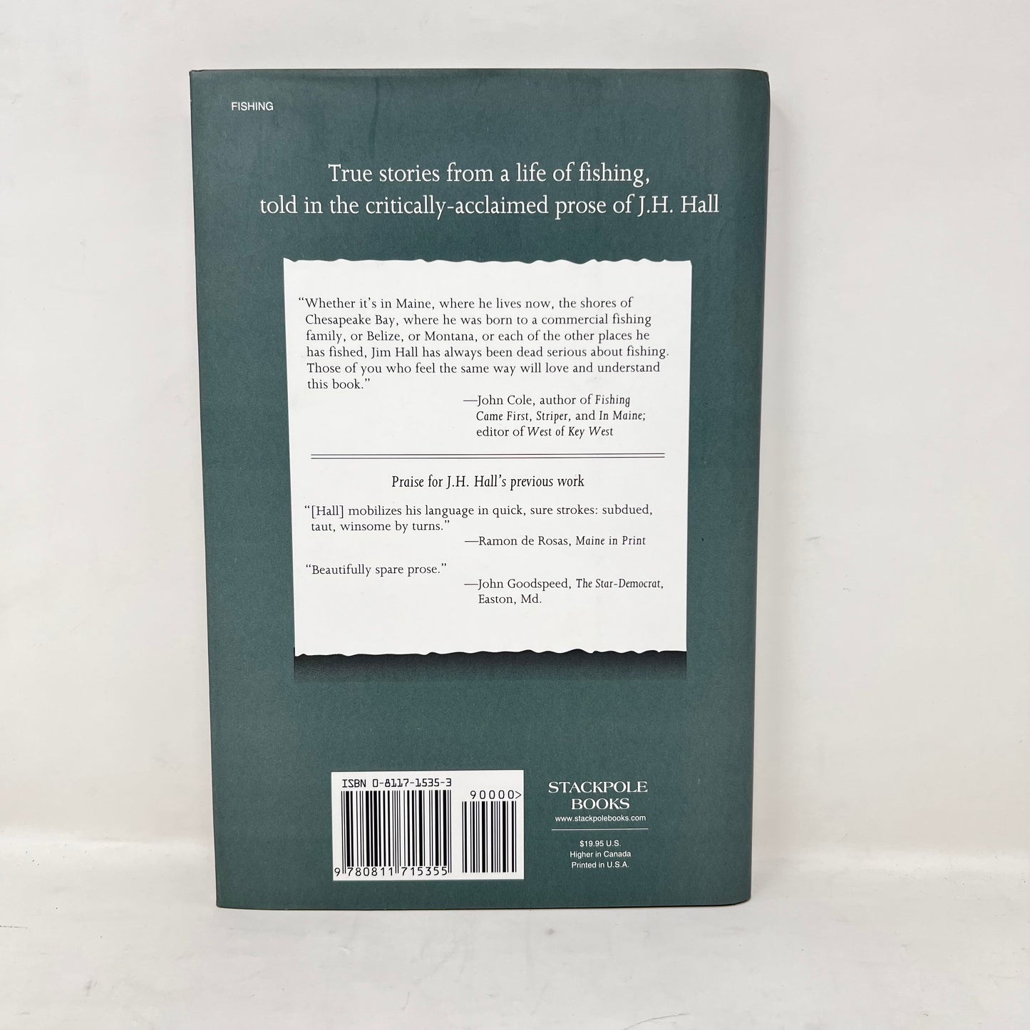 Book, Selling Fish: Stories from a Fishing Life; Hall, J.H. :copyright:2000