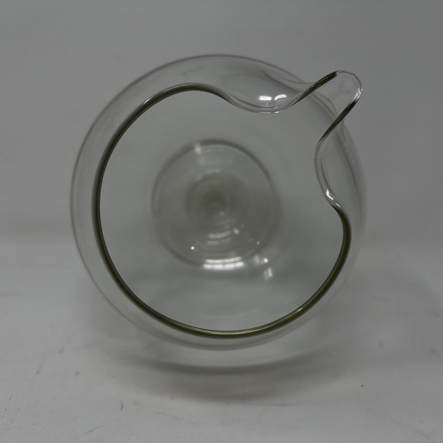 Glass Pitcher & 4 Glasses, gold ringed