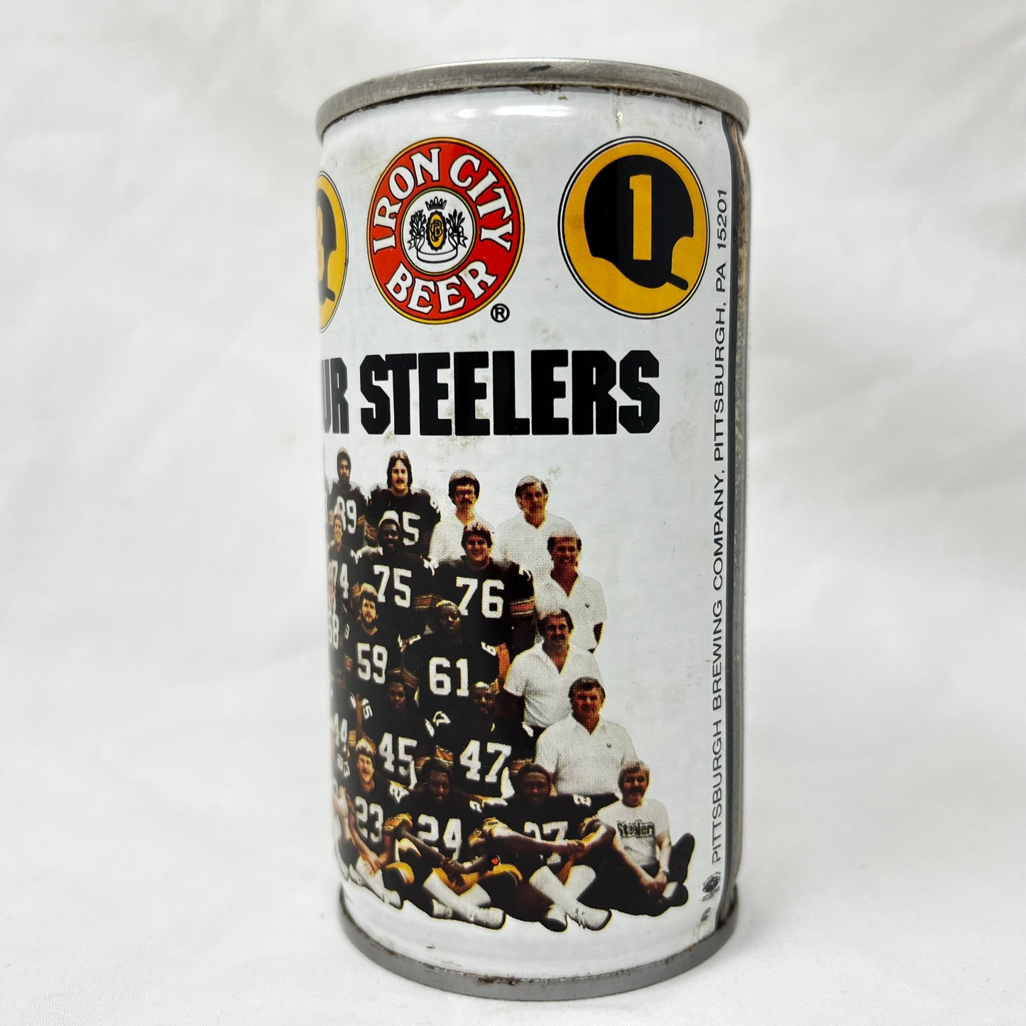 1981 unopened Iron City Steelers beer can