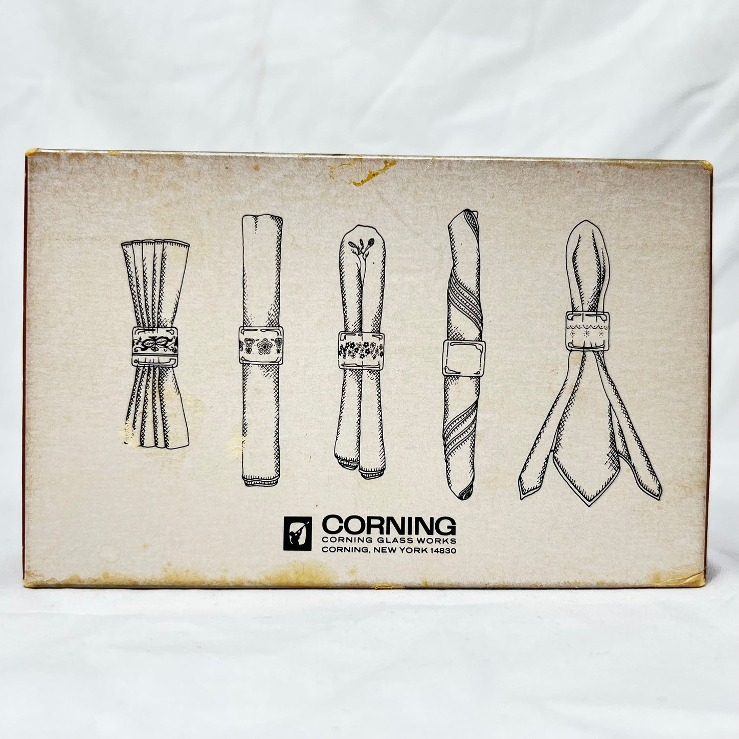 Pyrex Napkin Rings, MCM