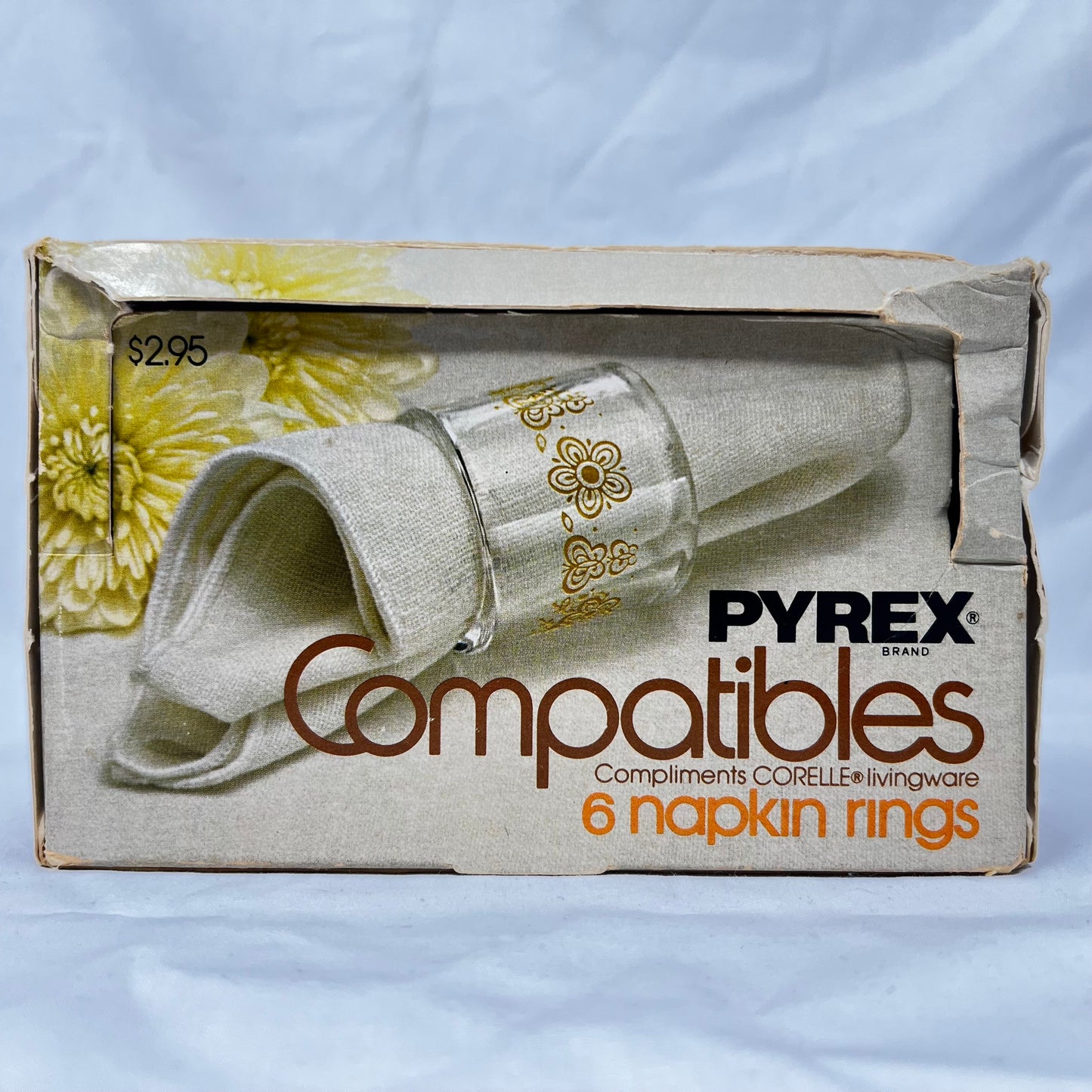 Pyrex Napkin Rings, MCM
