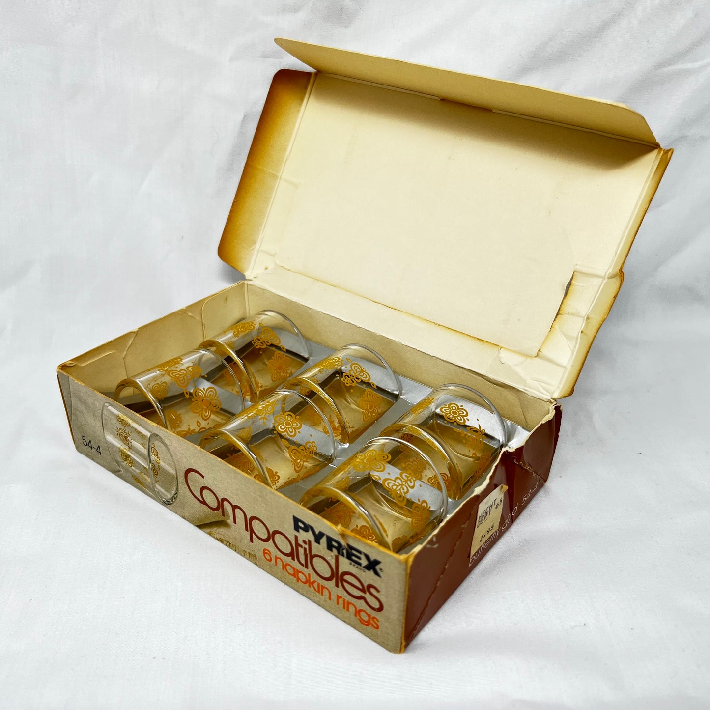 Pyrex Napkin Rings, MCM