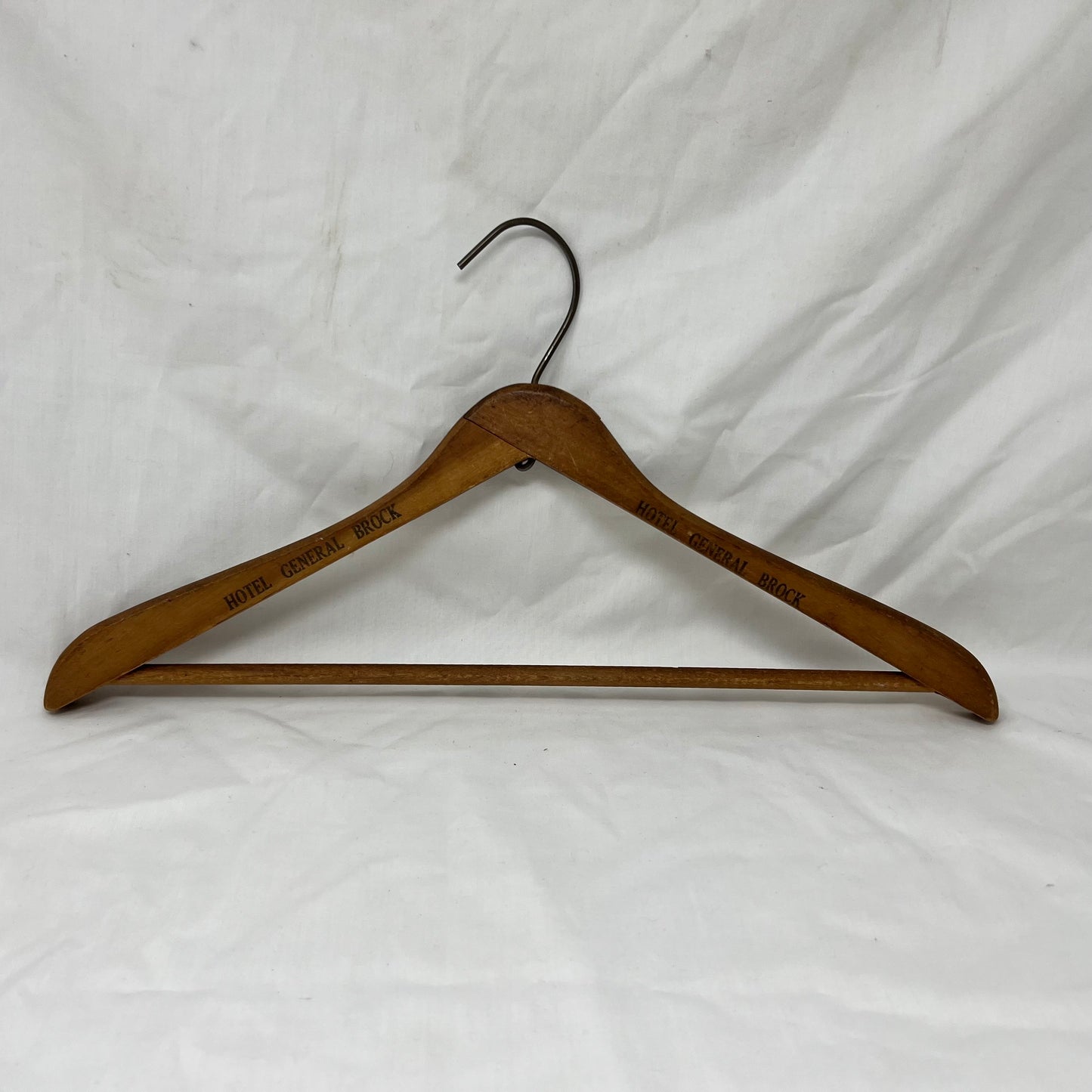 Vintage MCM “Hotel General Brock” wooden hanger