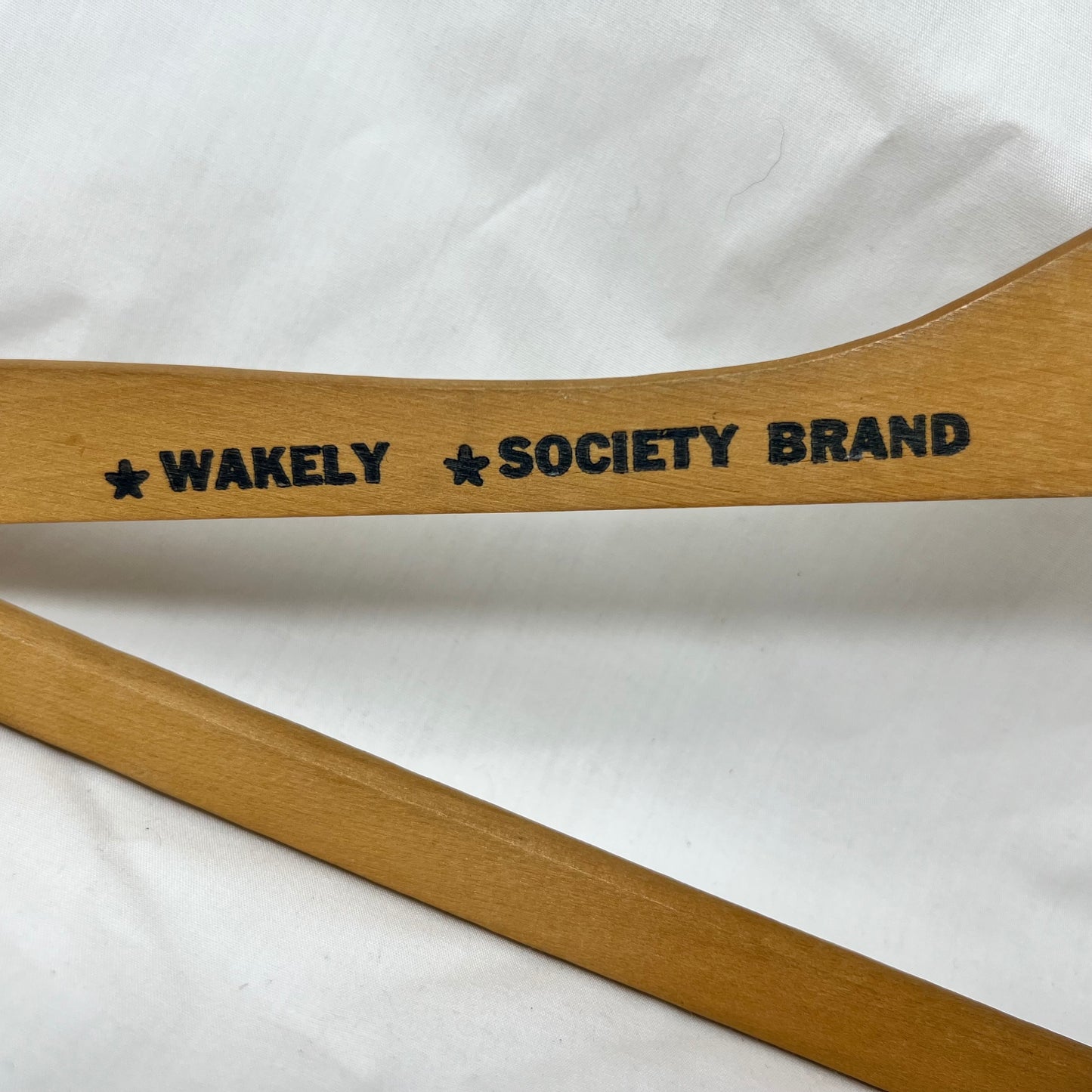 Vintage MCM “Hecht ” wooden hanger