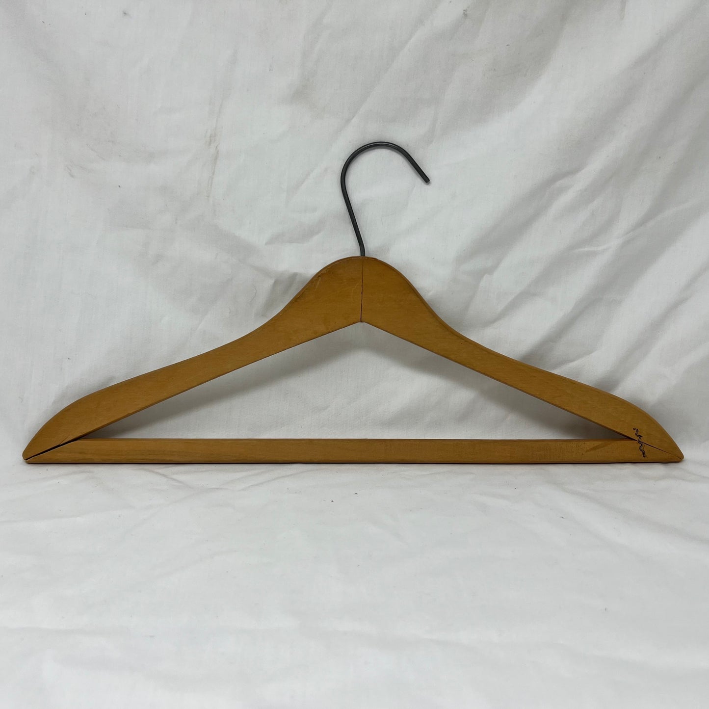 Vintage MCM “Hecht ” wooden hanger