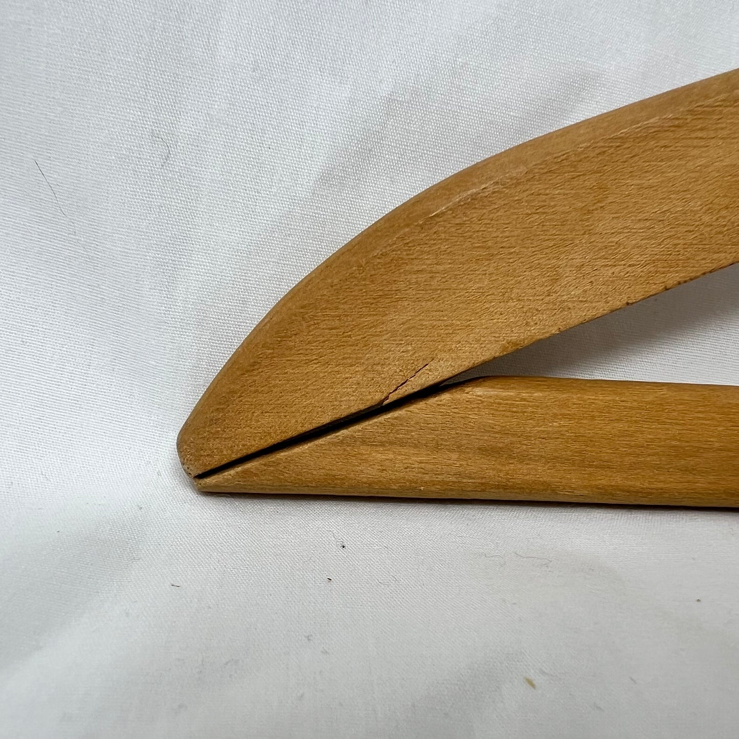 Vintage MCM “Hecht ” wooden hanger