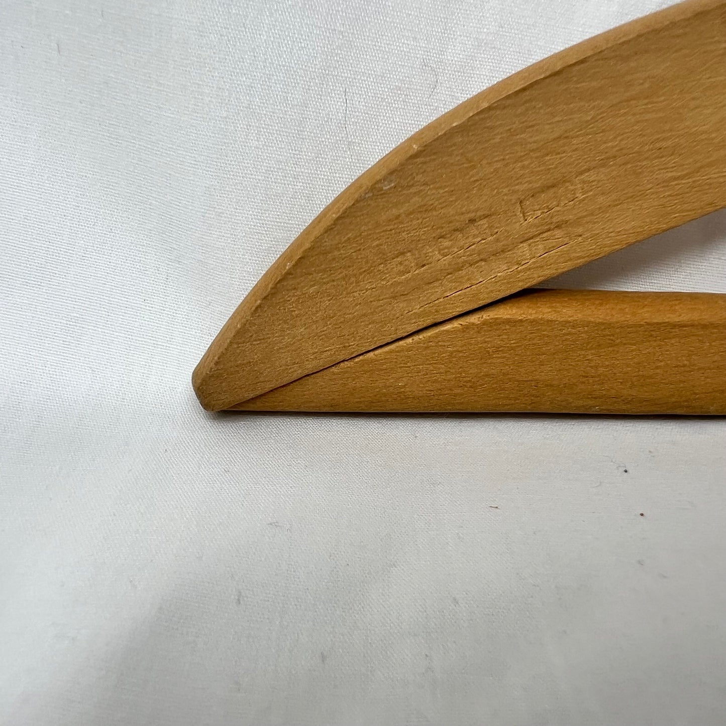 Vintage MCM “Hecht ” wooden hanger