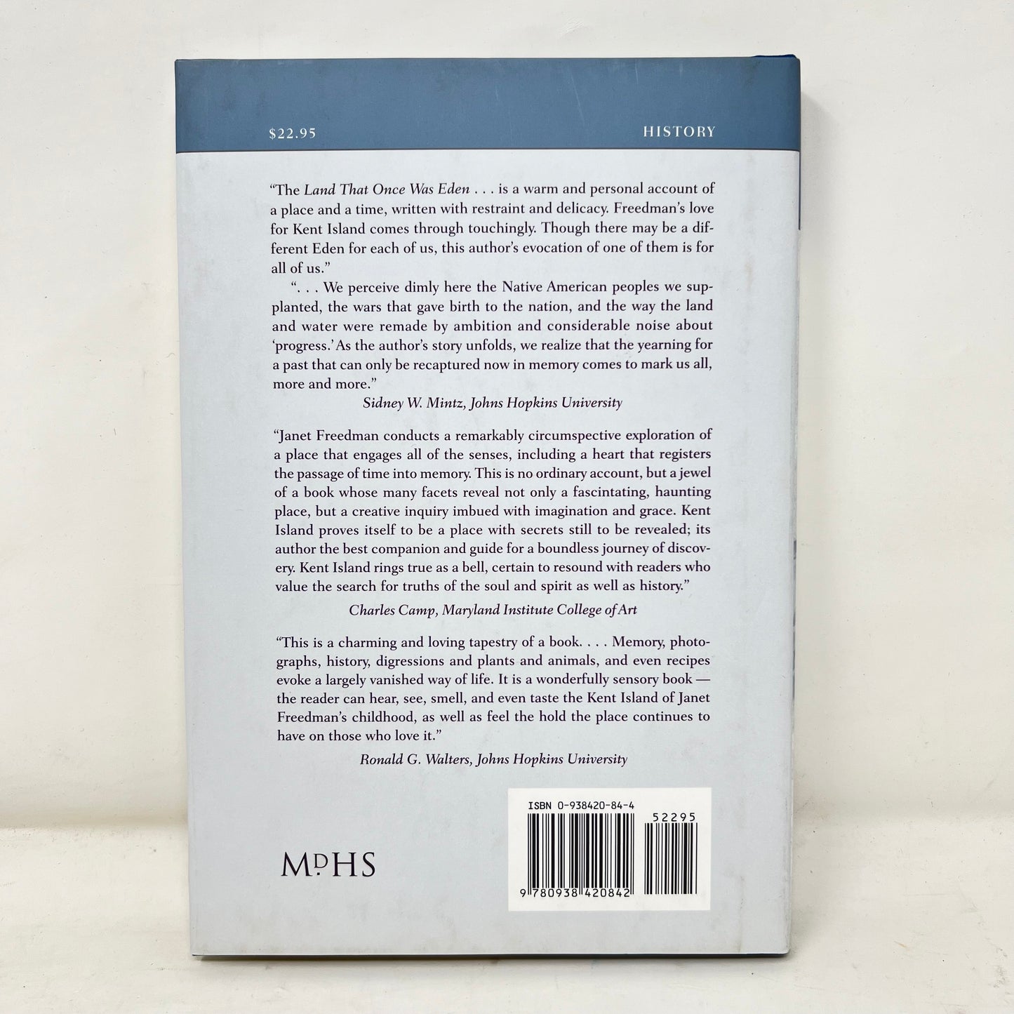 Book: “Kent Island, The Land That…”, Freedman, J.