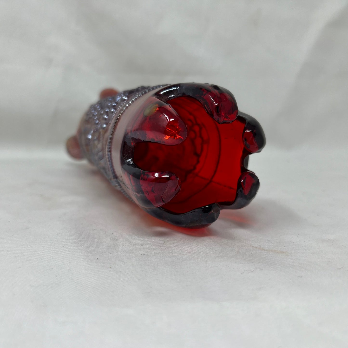 Vase, Carnival Glass, Red