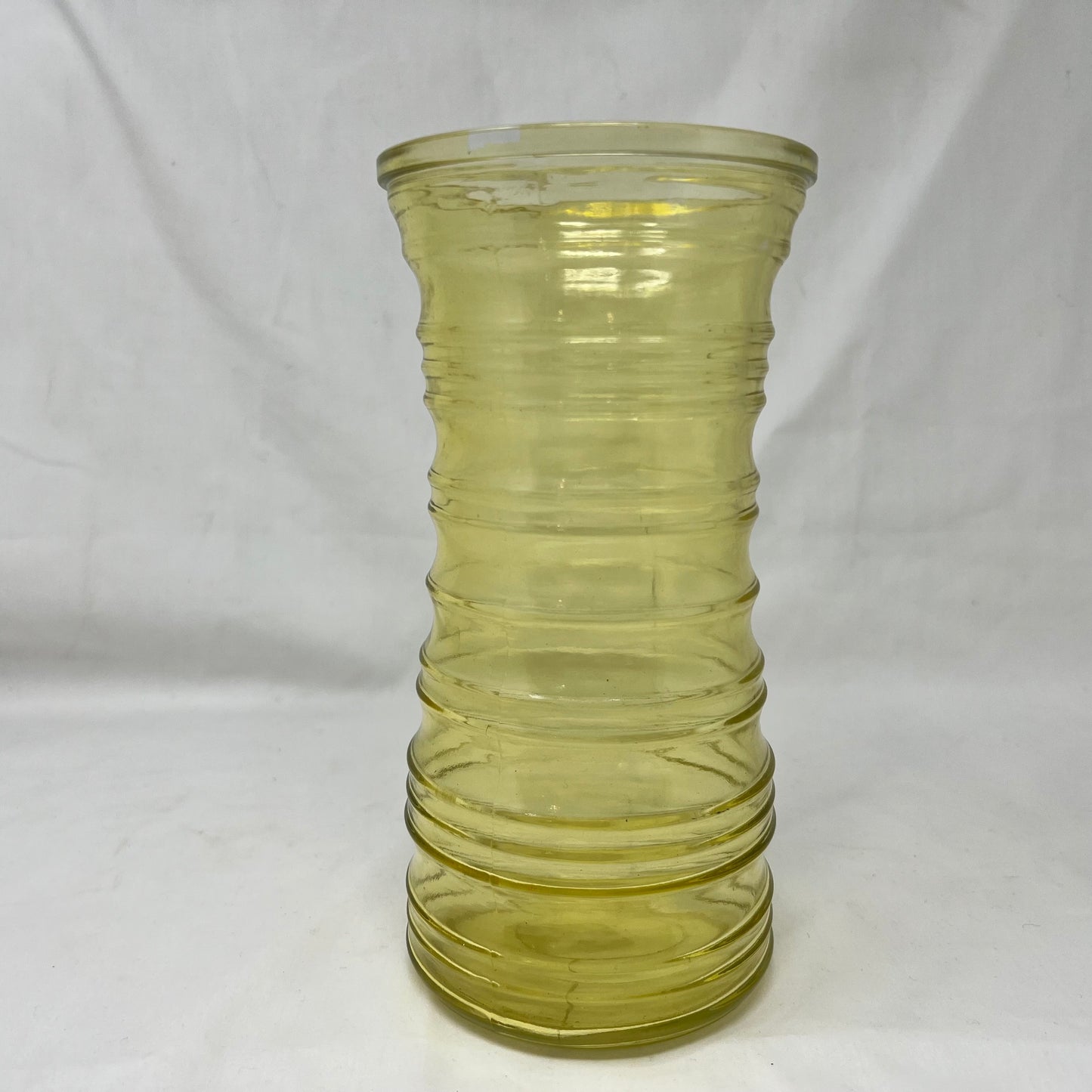 Vase, Glass, Green Ringed