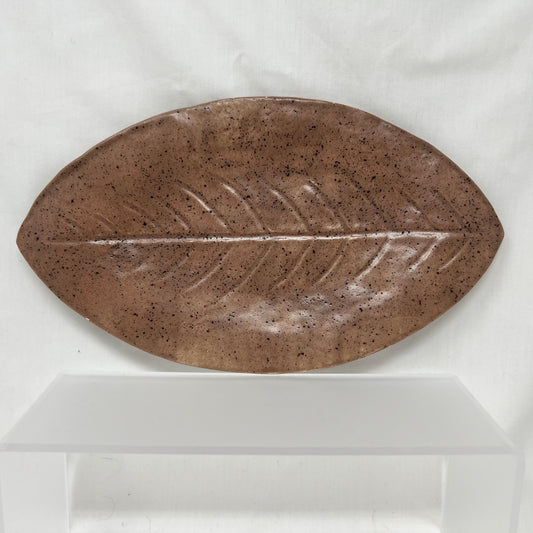 Ceramic leaf plate, trinket tray