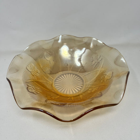 Bowl Marigold Carnival Glass