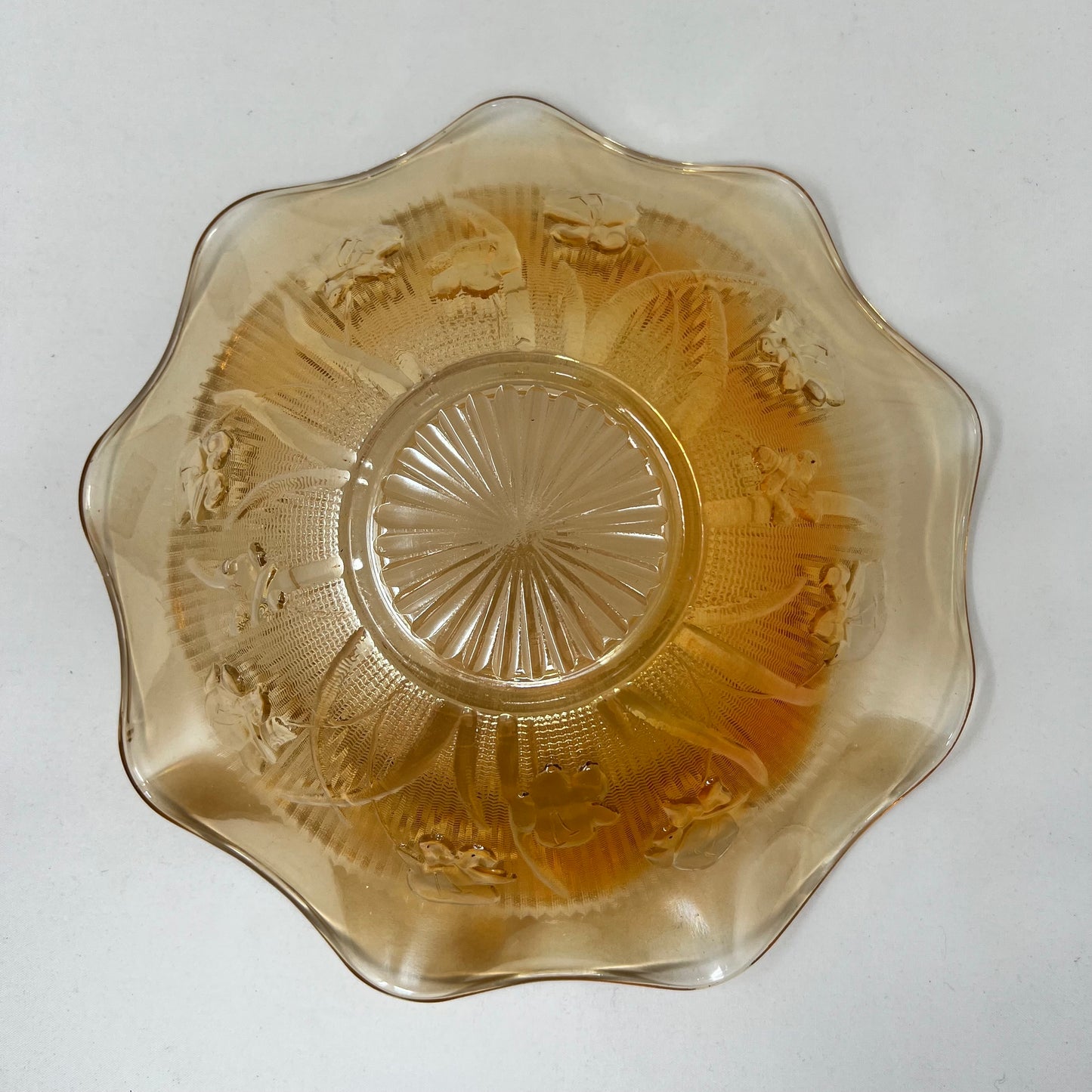 Bowl Marigold Carnival Glass