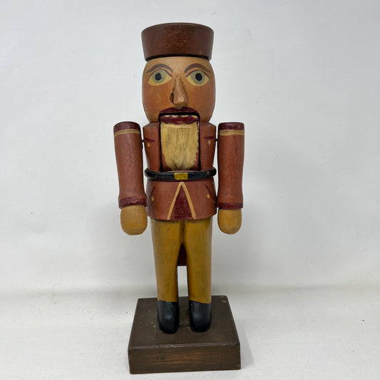Folk Art, Nutcracker, hand carved, vintage
