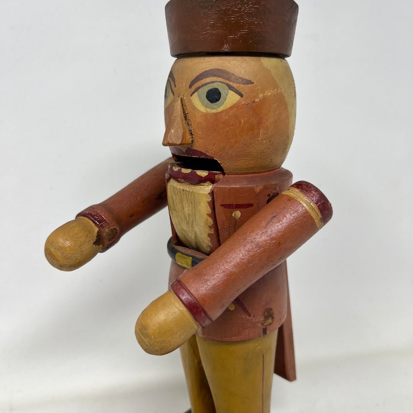 Folk Art, Nutcracker, hand carved, vintage