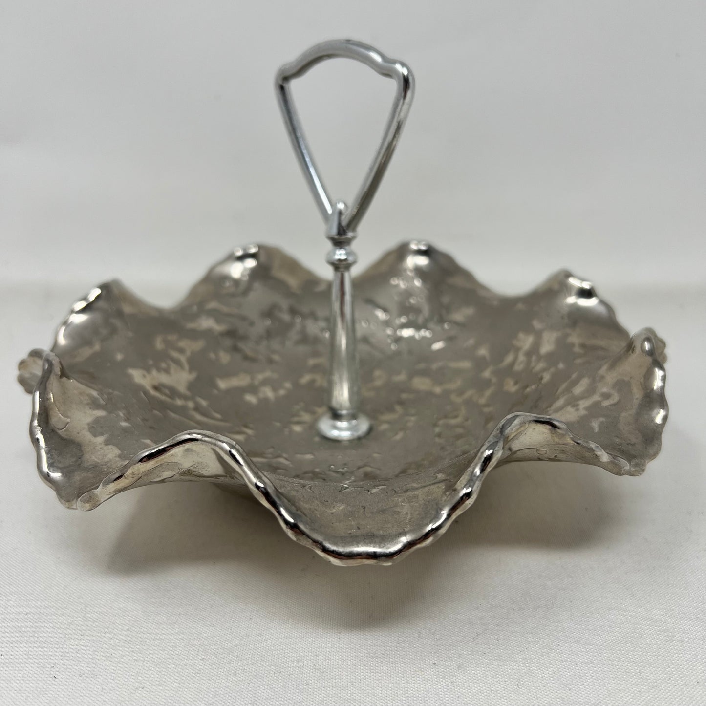VINTAGE Dixon Art Studios Dish Weeping Platinum