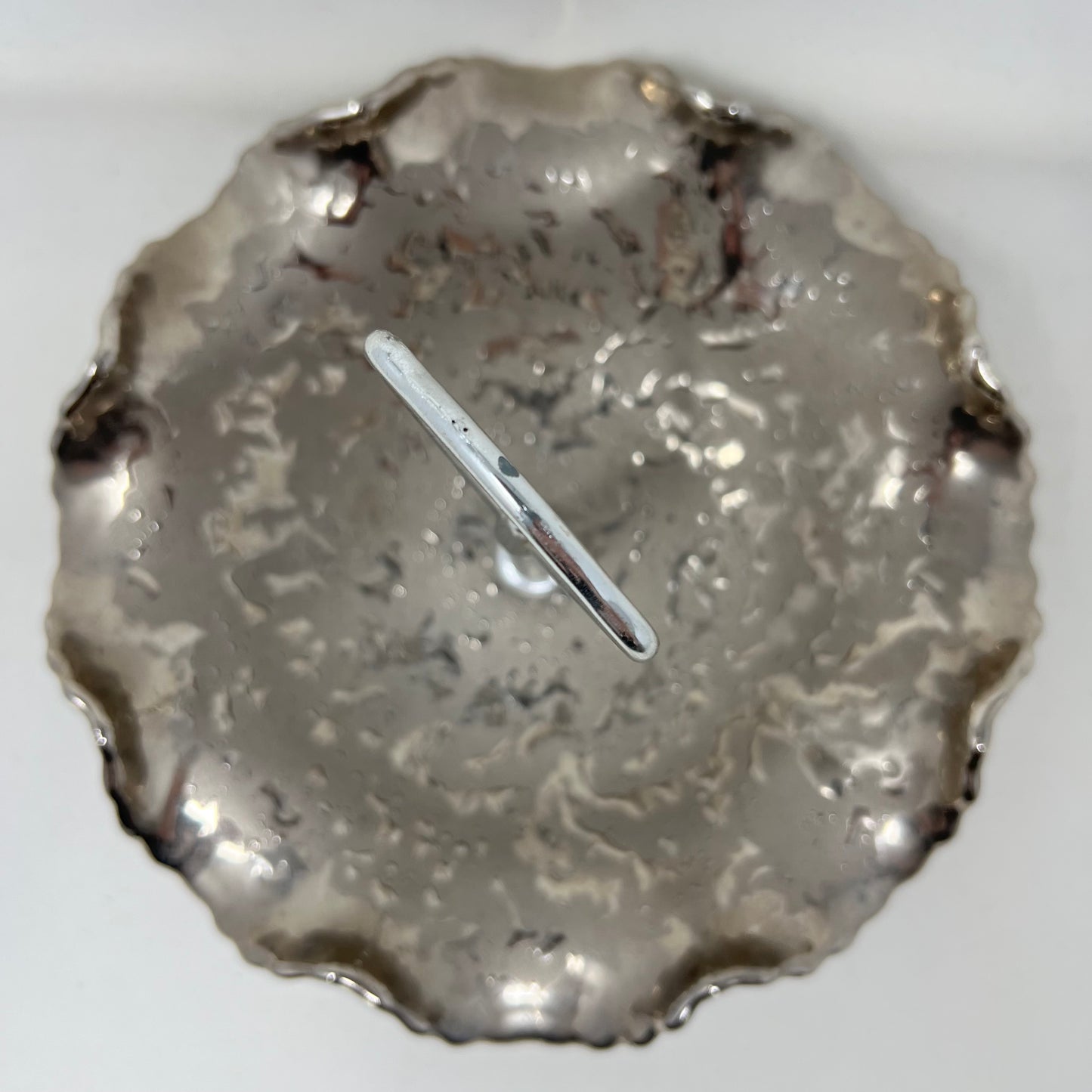 VINTAGE Dixon Art Studios Dish Weeping Platinum