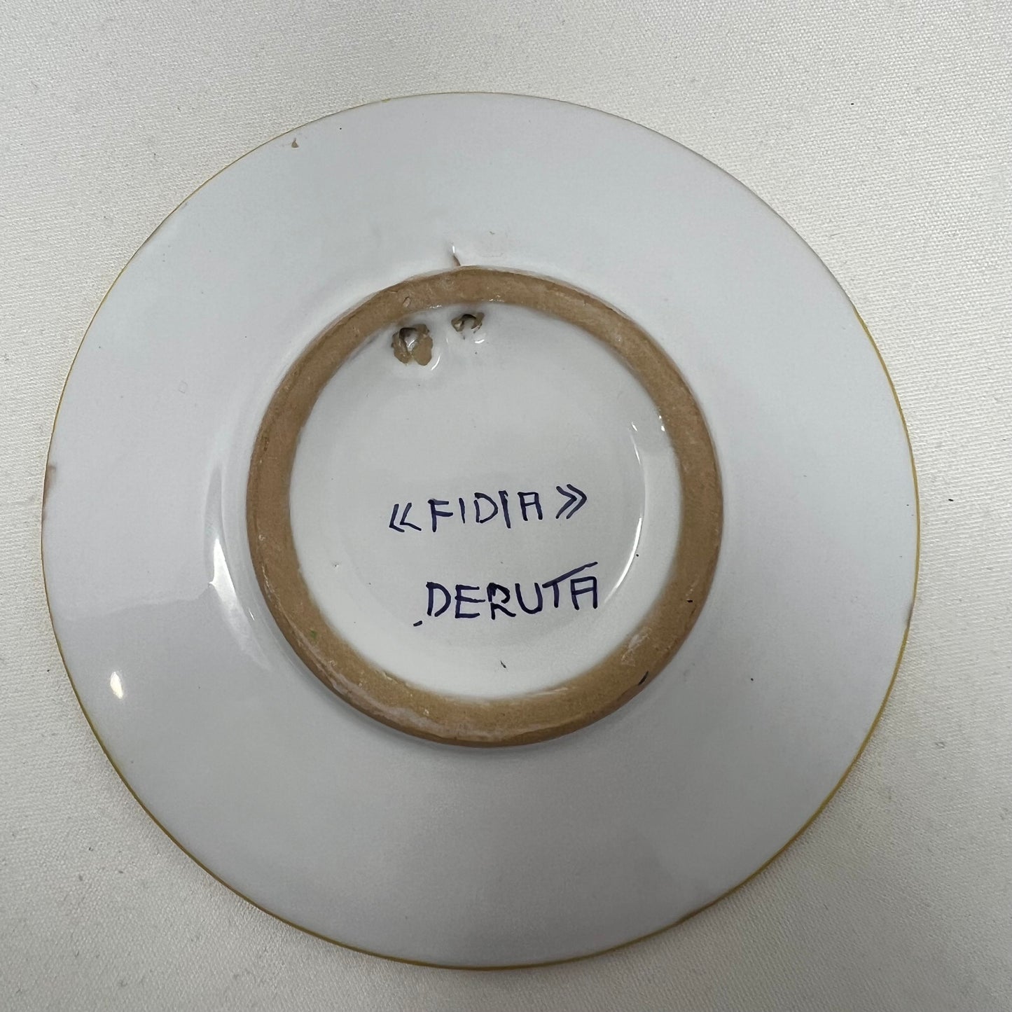 Ceramic Plate, handmadCeramic Plate, handmade, Deruta, Italye, Deruta, Italy