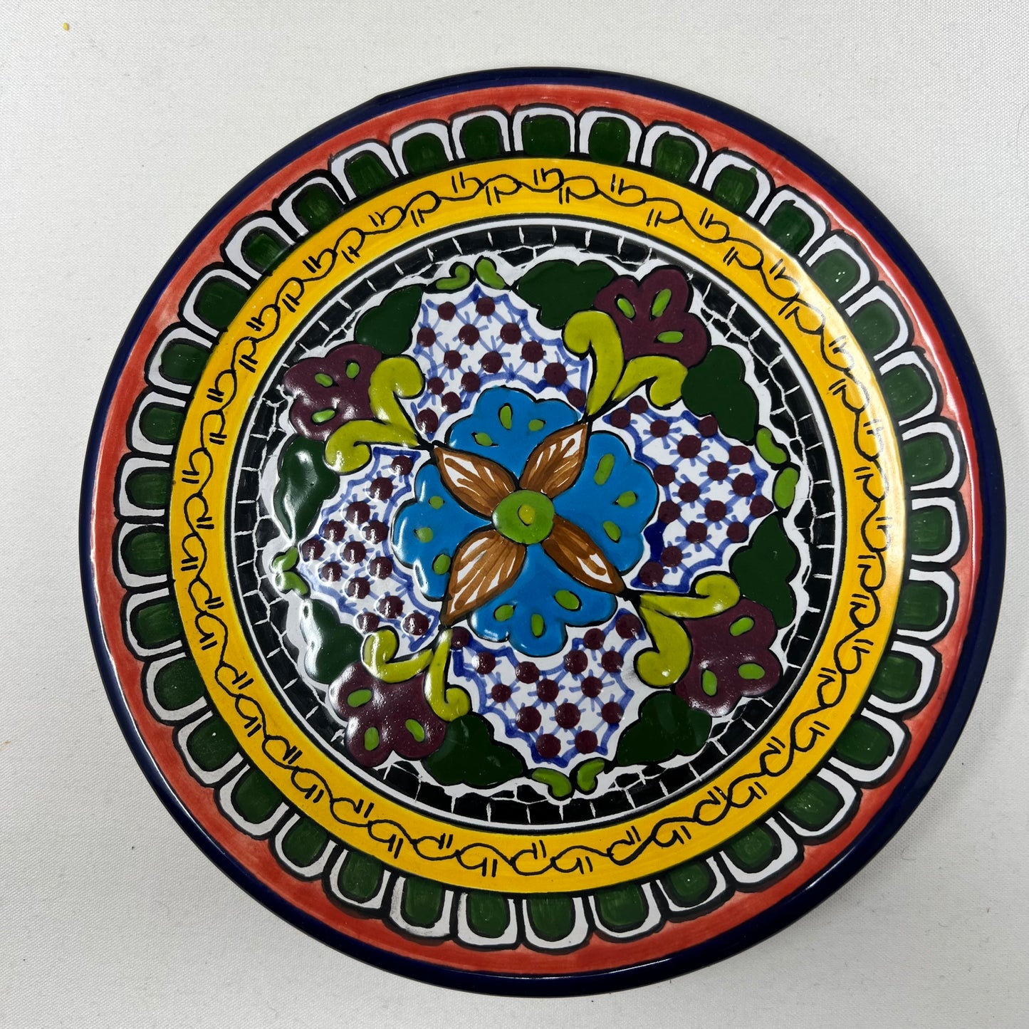 Ceramic plate, Mexican, handmade Hernandez