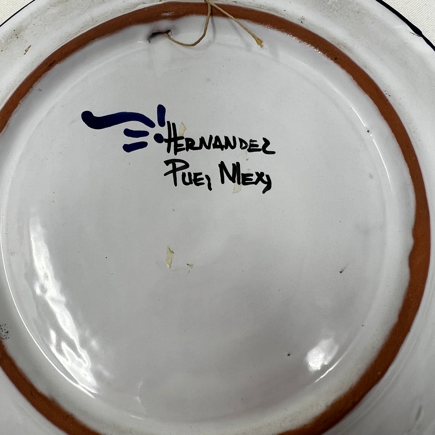 Ceramic plate, Mexican, handmade Hernandez
