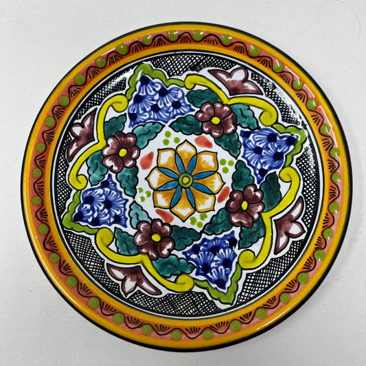 Ceramic plate, Mexico, signed Hernandez