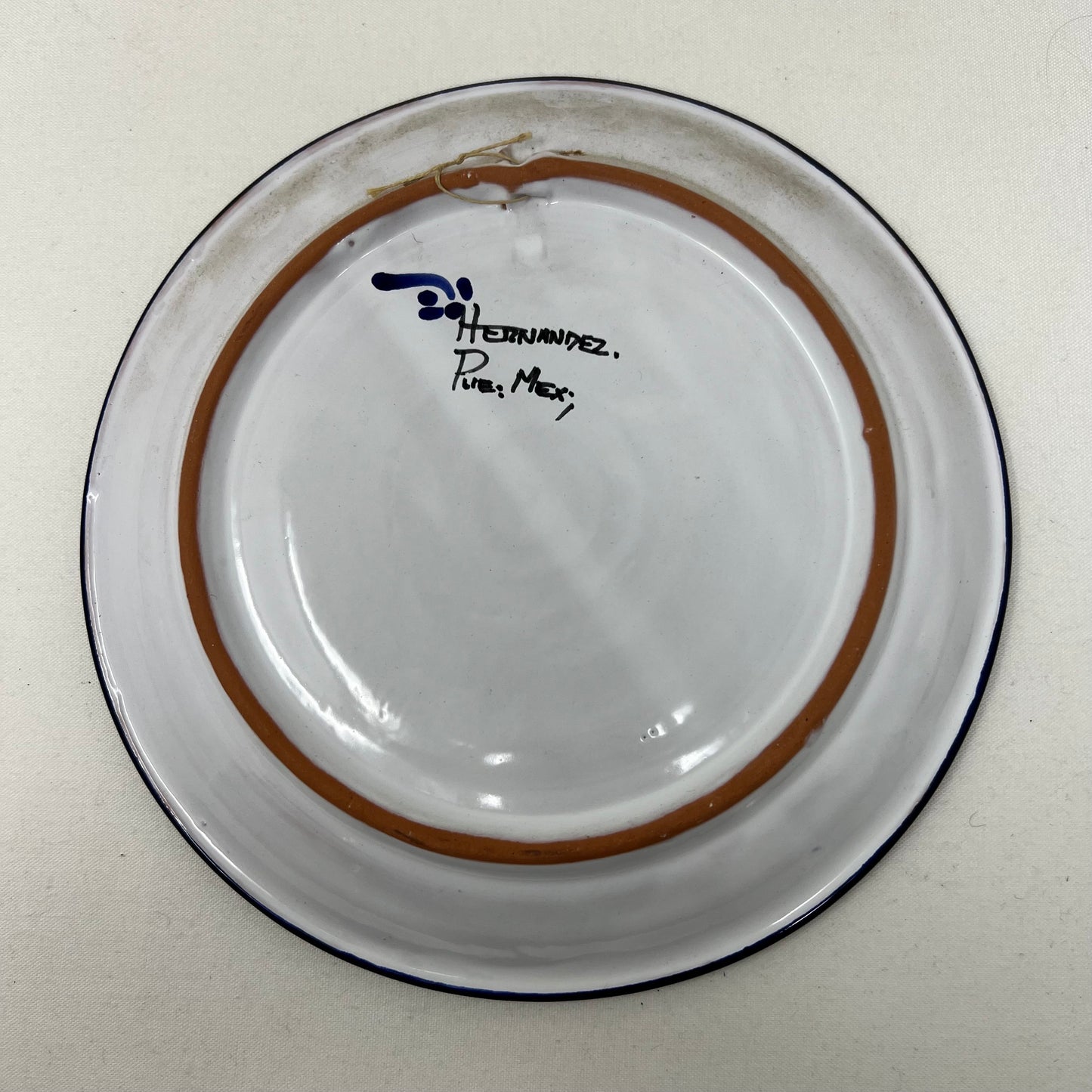 Ceramic plate, Mexico, signed Hernandez
