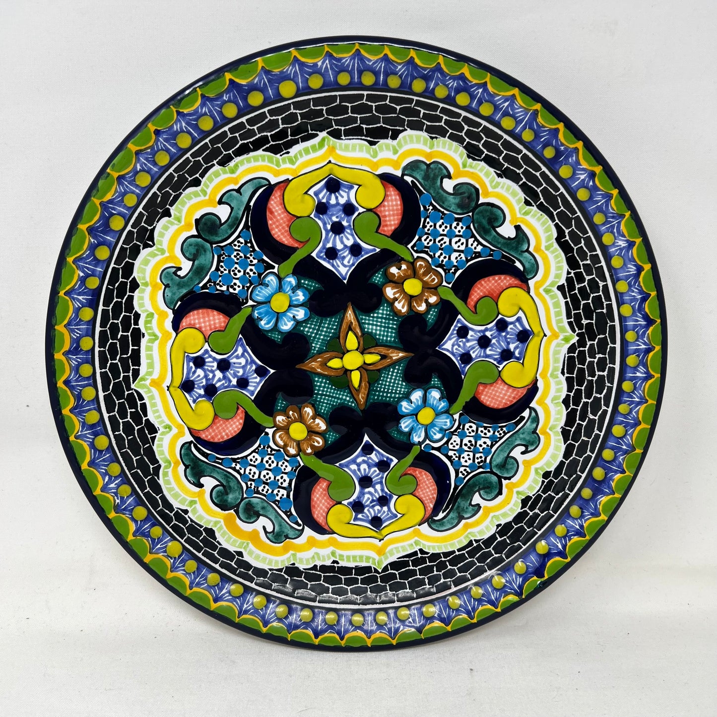 Ceramic plate, Mexico, Hernandez, 11.5”