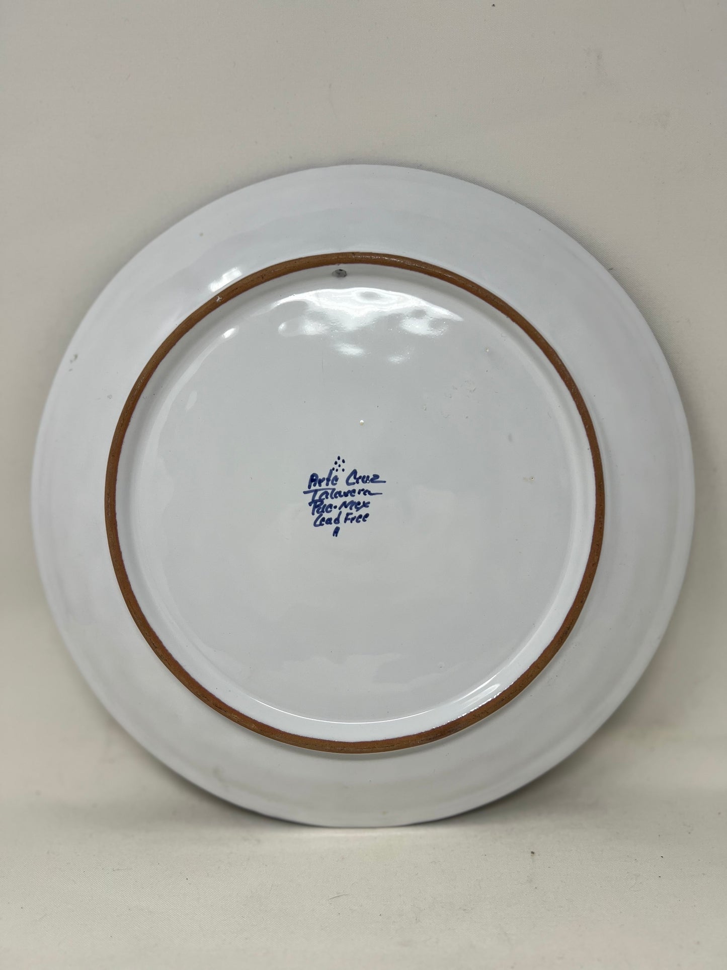 Ceramic plate, Mexico, Arte Cruz, 11.5”