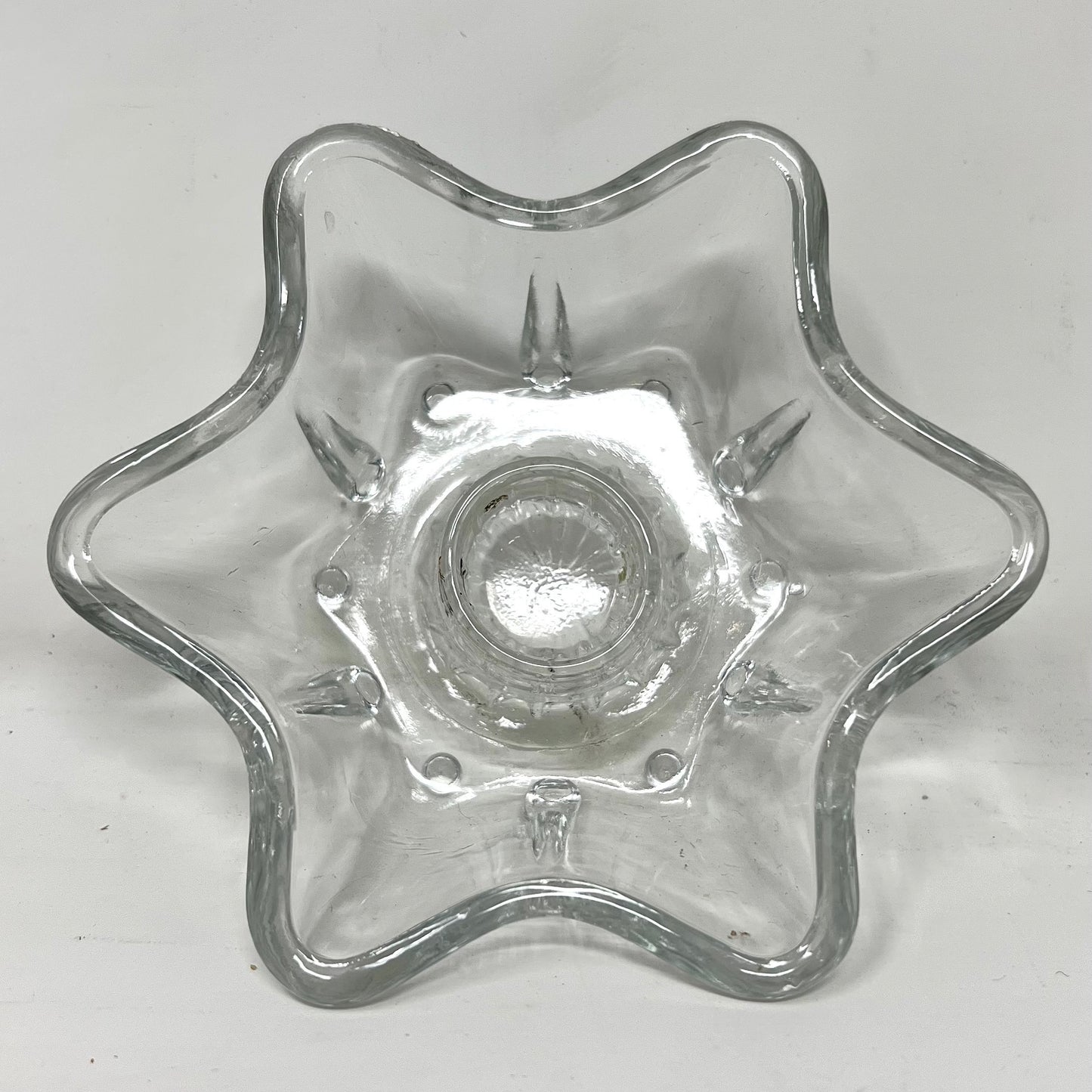 Glass candle/taper holders