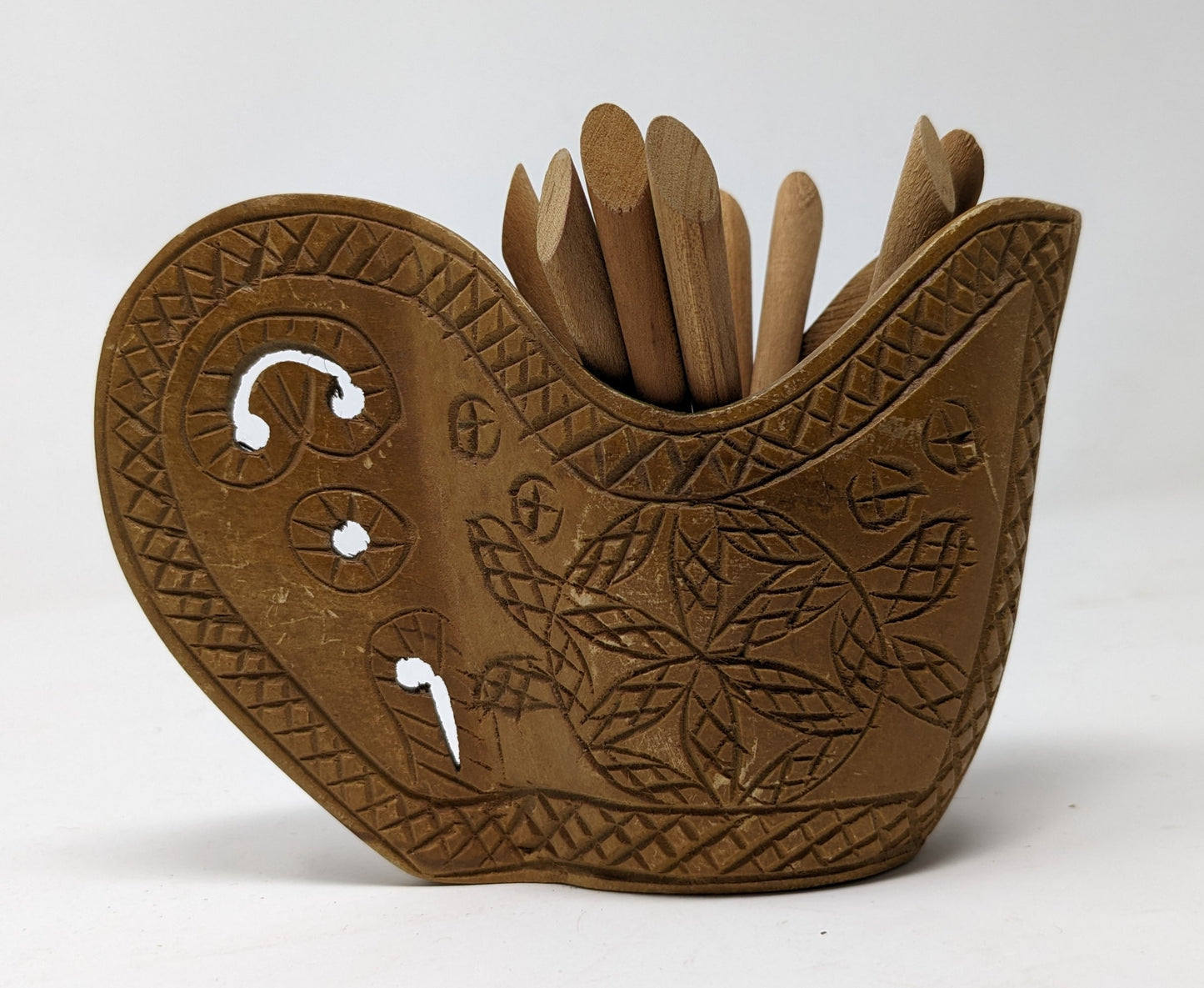 ERN: Antique Folk Art Pitcher + Cocktail Skewers