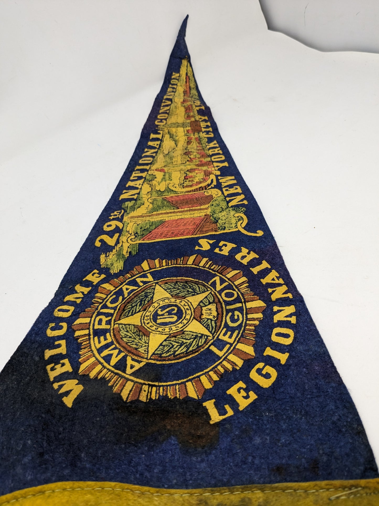 ERN: Vintage American Legion Pennant