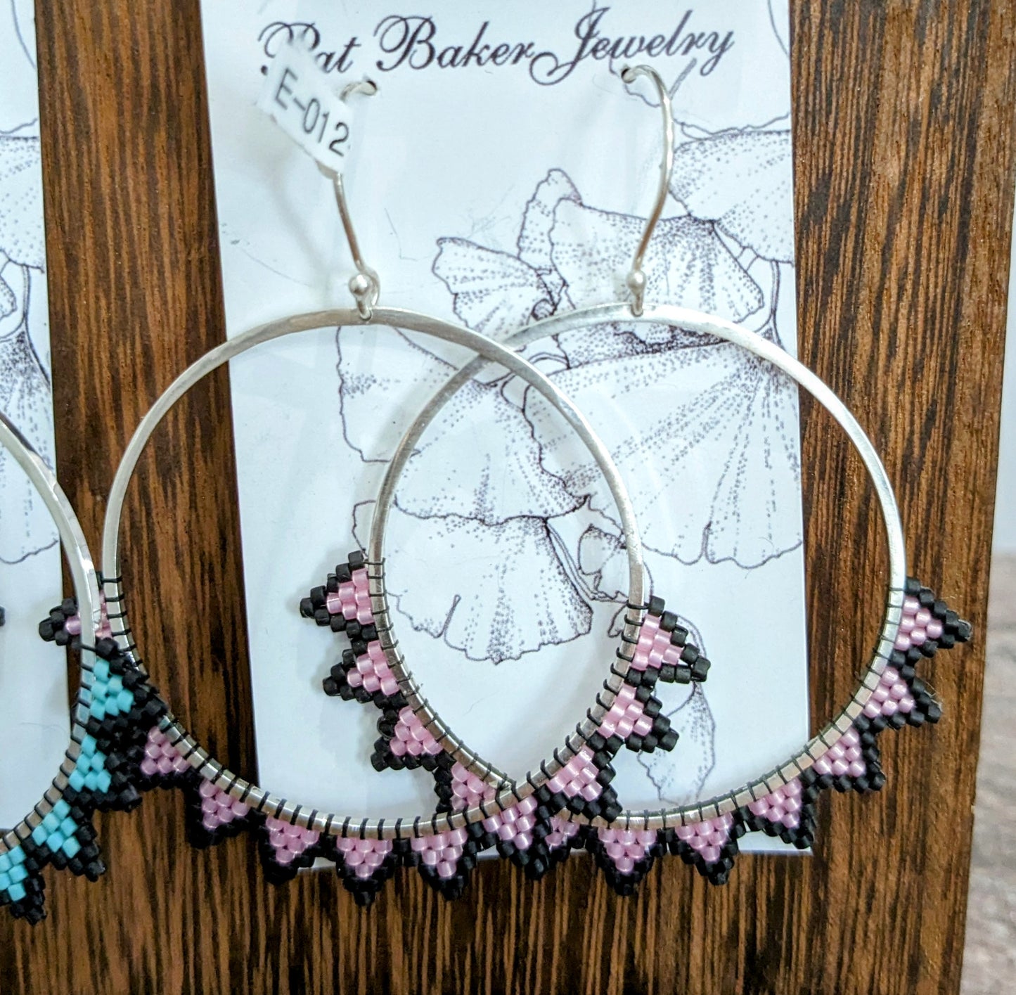 ZigZag Beaded Hoops