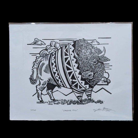 buffalo with geometric print sweater