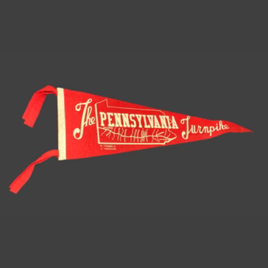 Vintage Pennsylvania Turnpike Pennant